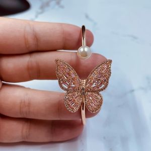 Rose Gold Finish Butterfly Bracelet